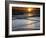 Sunset Reflection on Beach, Cape May, New Jersey, USA-Jay O'brien-Framed Photographic Print