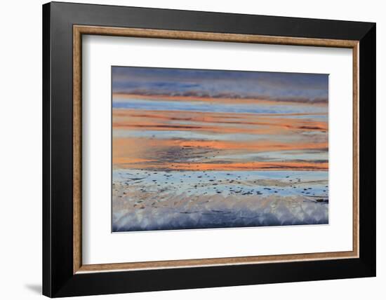 Sunset reflection on Pacific Beach, pier, San Diego, California, USA-Stuart Westmorland-Framed Photographic Print