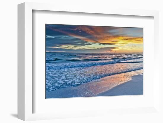 Sunset Reflections-Mary Lou Johnson-Framed Art Print