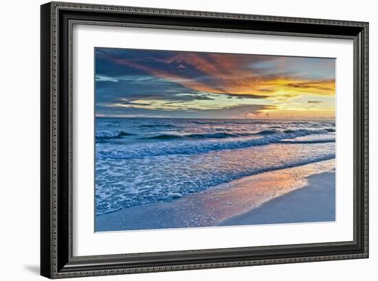 Sunset Reflections-Mary Lou Johnson-Framed Art Print