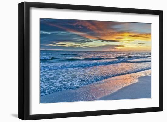 Sunset Reflections-Mary Lou Johnson-Framed Art Print