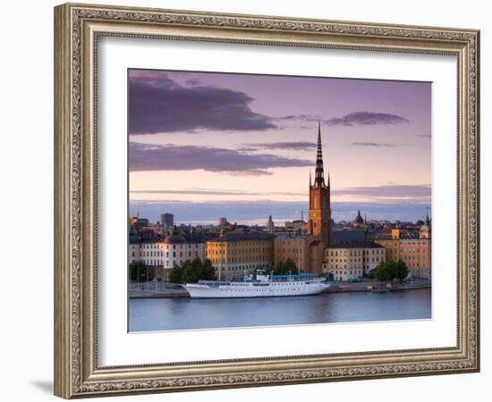 Sunset, Riddarholmen and Gamla Stan, Stockholm, Sweden-Doug Pearson-Framed Photographic Print