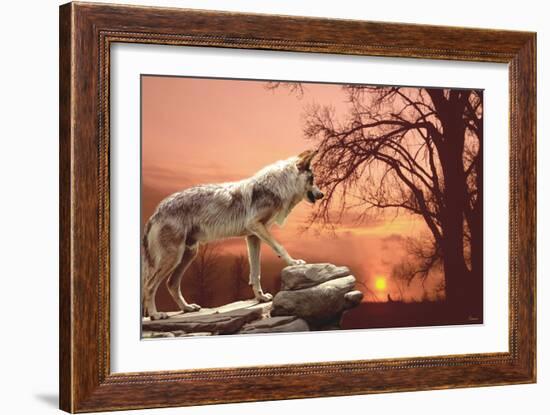 Sunset Ridge-Gordon Semmens-Framed Photographic Print