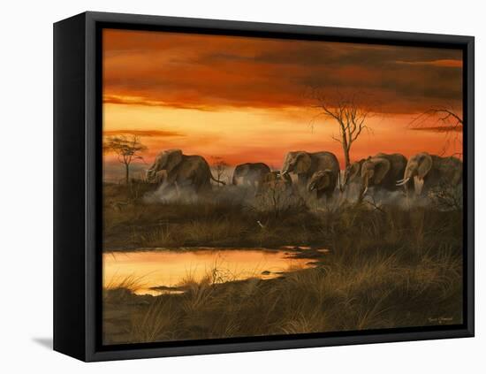Sunset River Crossing-Trevor V. Swanson-Framed Premier Image Canvas