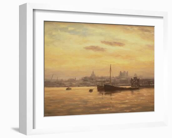 Sunset, Rochester-Vic Trevett-Framed Giclee Print