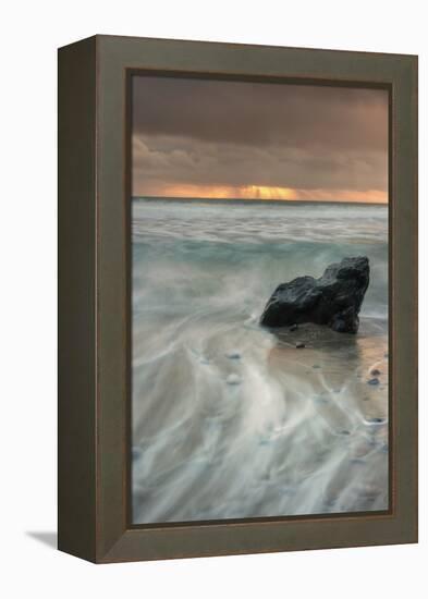 Sunset Rock Seascape-Vincent James-Framed Premier Image Canvas