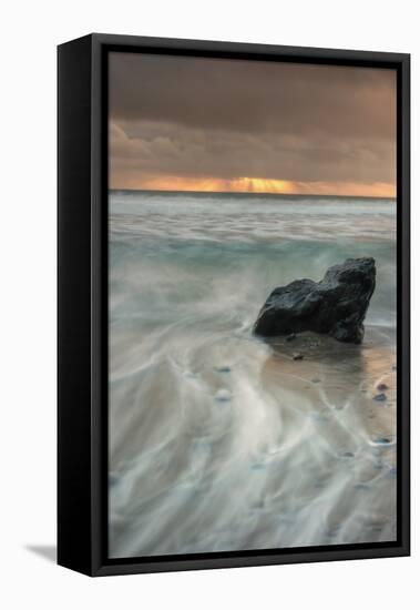 Sunset Rock Seascape-Vincent James-Framed Premier Image Canvas