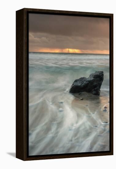 Sunset Rock Seascape-Vincent James-Framed Premier Image Canvas