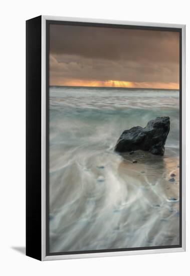Sunset Rock Seascape-Vincent James-Framed Premier Image Canvas