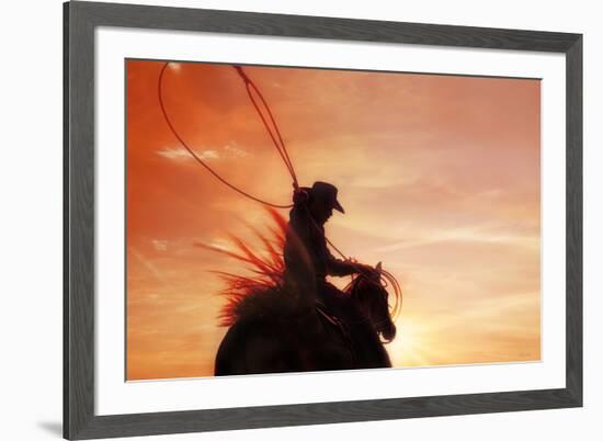 Sunset Roper-Amanda Smith-Framed Photographic Print