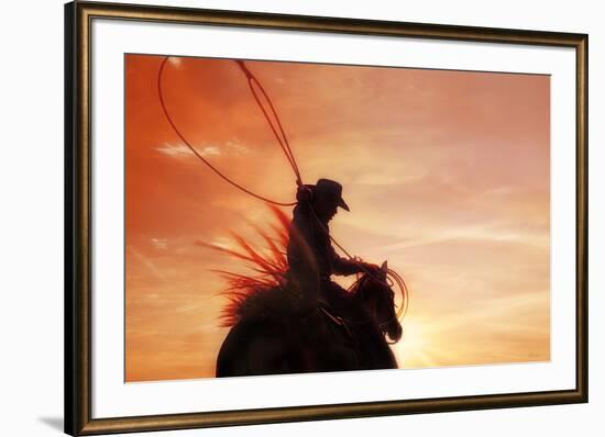 Sunset Roper-Amanda Smith-Framed Photographic Print