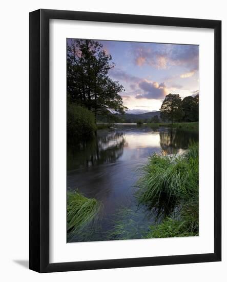 Sunset, Rydal Water, Lake District National Park, Cumbria, England, United Kingdom, Europe-Jeremy Lightfoot-Framed Photographic Print