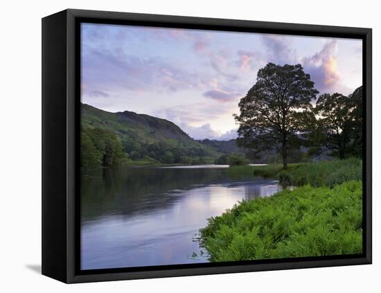 Sunset, Rydal Water, Lake District National Park, Cumbria, England, United Kingdom, Europe-Jeremy Lightfoot-Framed Premier Image Canvas