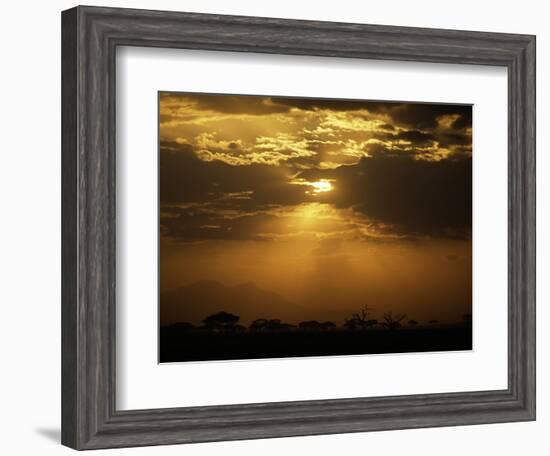 Sunset's Blanket-Art Wolfe-Framed Photographic Print