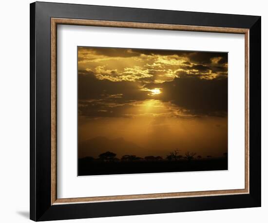 Sunset's Blanket-Art Wolfe-Framed Photographic Print