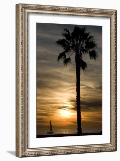 Sunset, Santa Monica Beach-Natalie Tepper-Framed Photographic Print