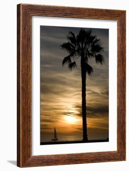 Sunset, Santa Monica Beach-Natalie Tepper-Framed Photographic Print