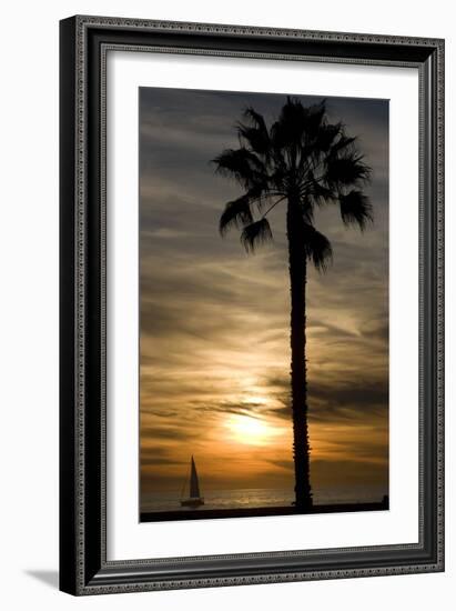 Sunset, Santa Monica Beach-Natalie Tepper-Framed Photographic Print