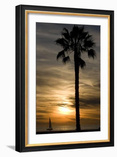 Sunset, Santa Monica Beach-Natalie Tepper-Framed Photographic Print