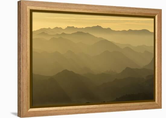 Sunset, Santa Monica Mountains, Santa Monica Mountains Nra, California-Rob Sheppard-Framed Premier Image Canvas