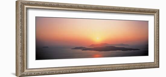 Sunset Santorini Island Greece-null-Framed Photographic Print
