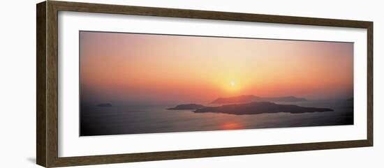 Sunset Santorini Island Greece-null-Framed Photographic Print