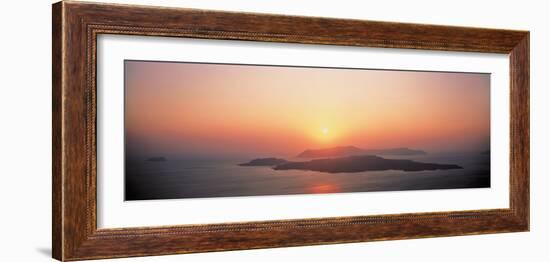 Sunset Santorini Island Greece-null-Framed Photographic Print