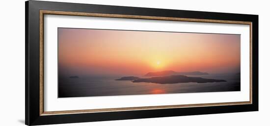 Sunset Santorini Island Greece-null-Framed Photographic Print