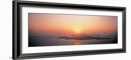 Sunset Santorini Island Greece-null-Framed Photographic Print