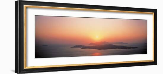 Sunset Santorini Island Greece-null-Framed Photographic Print