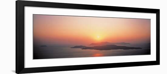 Sunset Santorini Island Greece-null-Framed Photographic Print