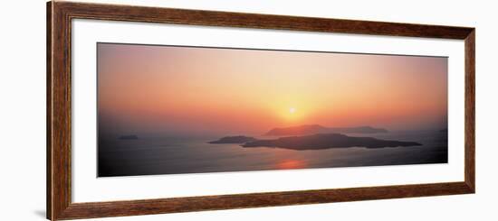 Sunset Santorini Island Greece-null-Framed Photographic Print