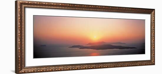 Sunset Santorini Island Greece-null-Framed Photographic Print