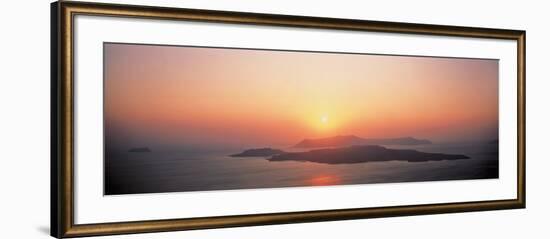 Sunset Santorini Island Greece-null-Framed Photographic Print