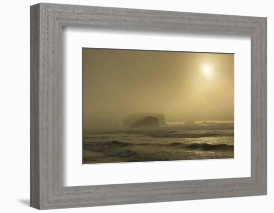 Sunset, sea stacks, Bandon by the Sea, USA-Michel Hersen-Framed Photographic Print