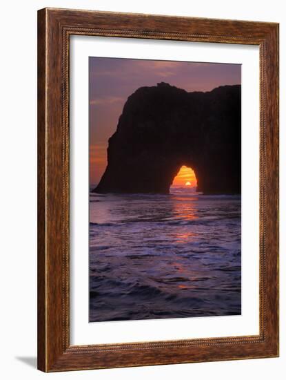 Sunset Seascape at Elephant Rock, Mendocino Coast California-Vincent James-Framed Photographic Print