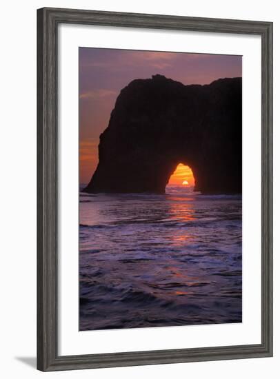 Sunset Seascape at Elephant Rock, Mendocino Coast California-Vincent James-Framed Photographic Print