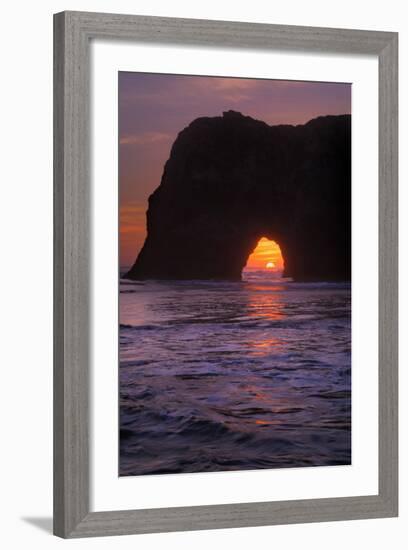 Sunset Seascape at Elephant Rock, Mendocino Coast California-Vincent James-Framed Photographic Print