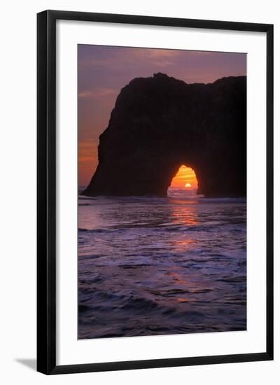 Sunset Seascape at Elephant Rock, Mendocino Coast California-Vincent James-Framed Photographic Print