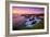 Sunset Seascape at Shark Fin Cove, California Coast, Santa Cruz, Davenport-Vincent James-Framed Photographic Print