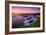 Sunset Seascape at Shark Fin Cove, California Coast, Santa Cruz, Davenport-Vincent James-Framed Photographic Print