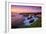 Sunset Seascape at Shark Fin Cove, California Coast, Santa Cruz, Davenport-Vincent James-Framed Photographic Print