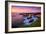 Sunset Seascape at Shark Fin Cove, California Coast, Santa Cruz, Davenport-Vincent James-Framed Photographic Print