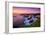 Sunset Seascape at Shark Fin Cove, California Coast, Santa Cruz, Davenport-Vincent James-Framed Photographic Print