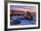 Sunset Seascape, Shark Fin Cove, Davenport, Santa Cruz, Pacific Ocean-Vincent James-Framed Photographic Print