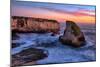 Sunset Seascape, Shark Fin Cove, Davenport, Santa Cruz, Pacific Ocean-Vincent James-Mounted Photographic Print