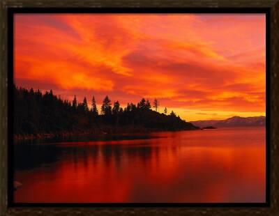 Sunset Sierra Mountains Lake Tahoe Ca Photographic Print Kyle Krause Art Com