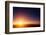 Sunset Sky Stratosphere Background, Pictured from Plane.-logoboom-Framed Photographic Print