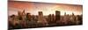 Sunset Skyline Chicago Il, USA-null-Mounted Photographic Print