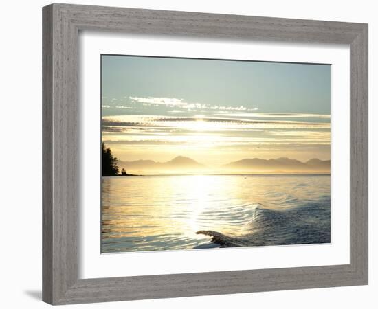 Sunset, Southeast Near Ketchikan, Alaska, Usa-Savanah Stewart-Framed Photographic Print